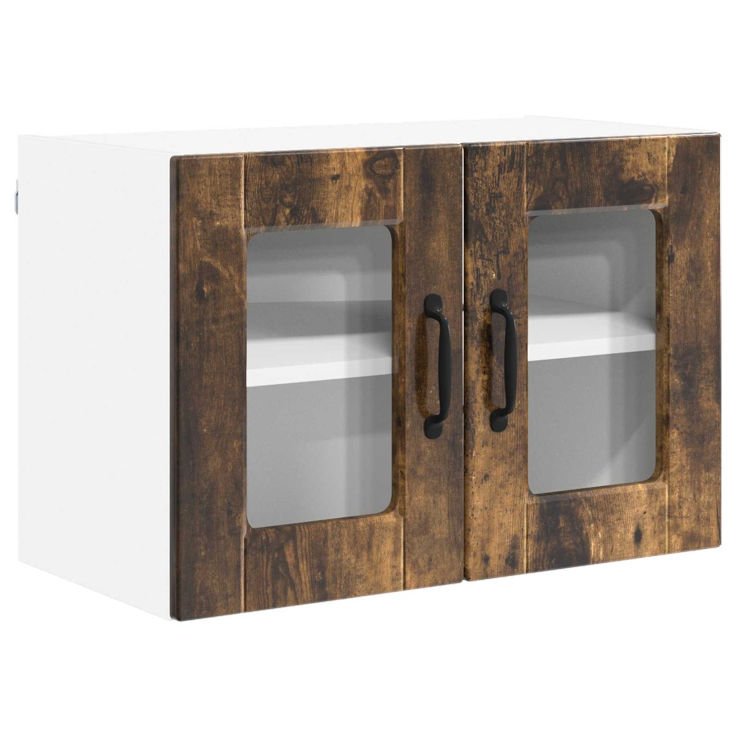 Küchenschrank mit Regal 2 pcs Geräucherte Eiche 60 x 31 x 40 cm