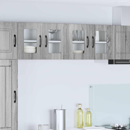 vidaXL Küchenschrank 2 pcs Graues Sonoma 60 x 31 x 40 cm Holzwerkstoff