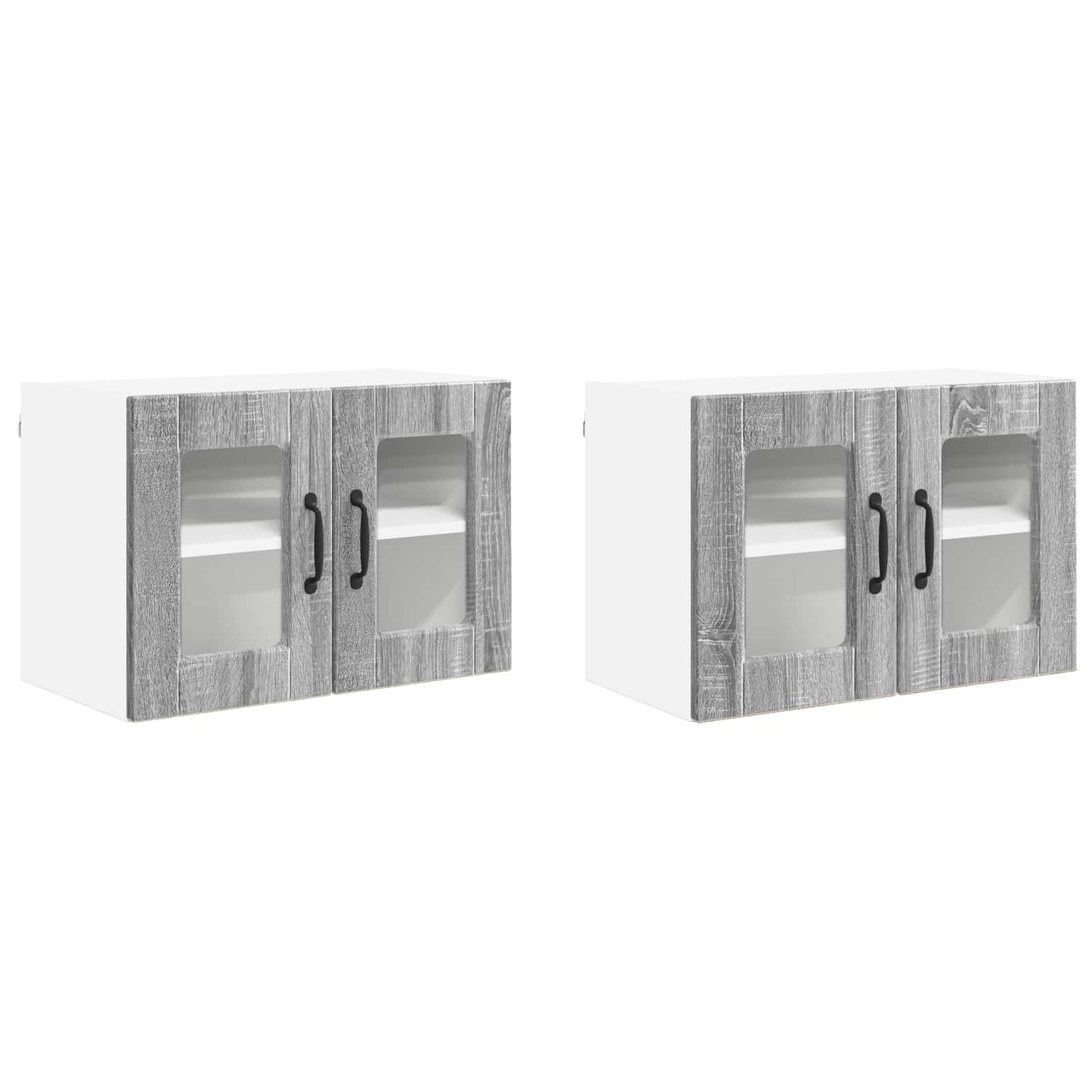 vidaXL Küchenschrank 2 pcs Graues Sonoma 60 x 31 x 40 cm Holzwerkstoff