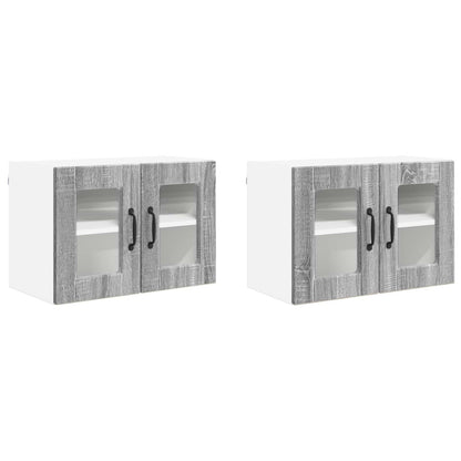vidaXL Küchenschrank 2 pcs Graues Sonoma 60 x 31 x 40 cm Holzwerkstoff