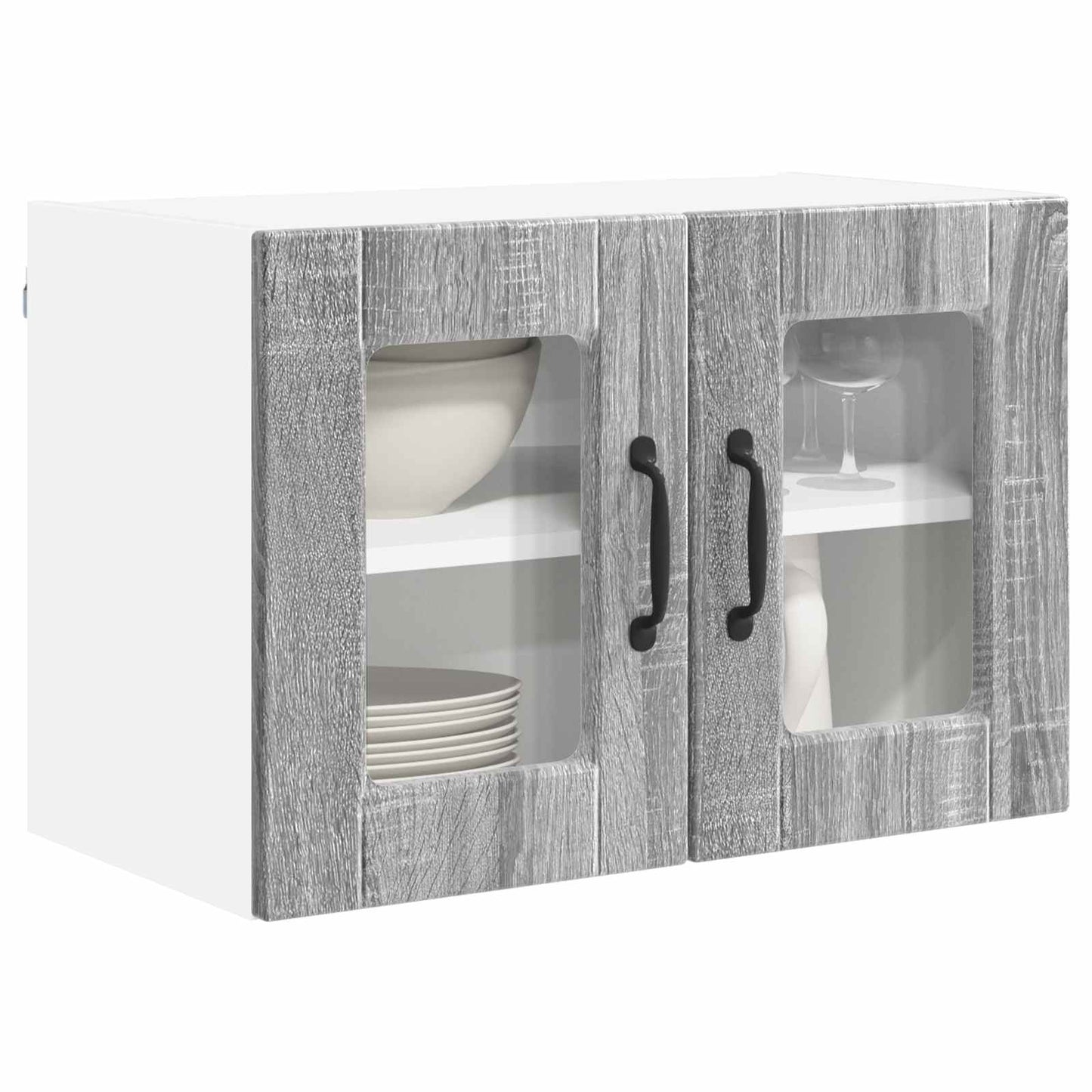 vidaXL Küchenschrank 2 pcs Graues Sonoma 60 x 31 x 40 cm Holzwerkstoff