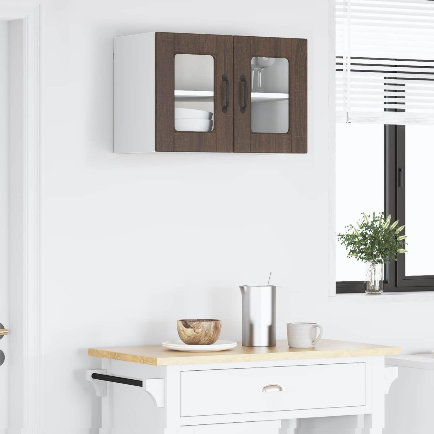 vidaXL Küchenschrank Braun Eichen-Optik 60 x 31 x 40 cm Holzwerkstoff