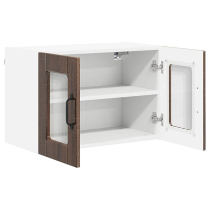 vidaXL Küchenschrank mit Tür 2 pcs Braun Eichen-Optik 60 x 31 x 40 cm