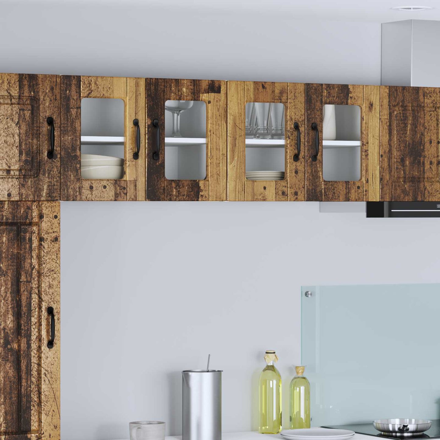 vidaXL Küchenschrank mit Regal Altholz 60 x 31 x 40 cm Holzwerkstoff