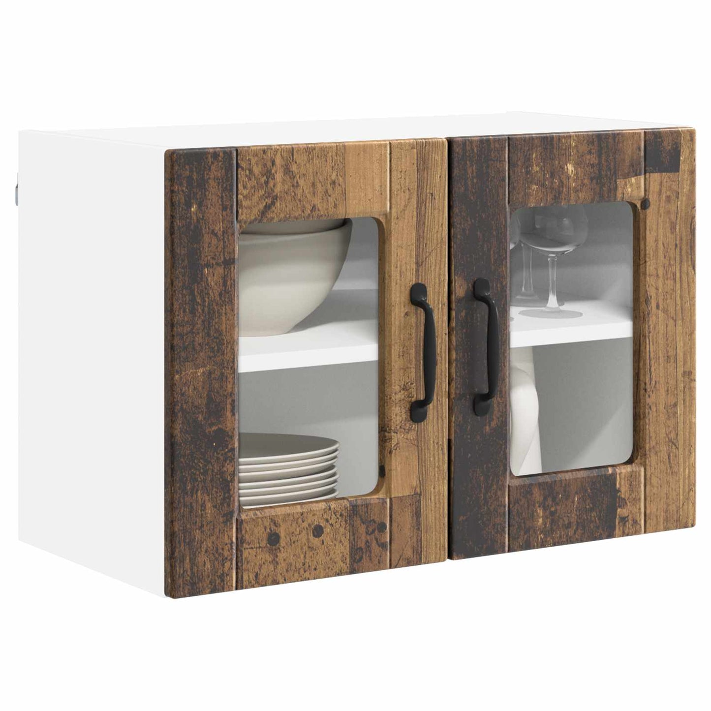 vidaXL Küchenschrank mit Regal Altholz 60 x 31 x 40 cm Holzwerkstoff