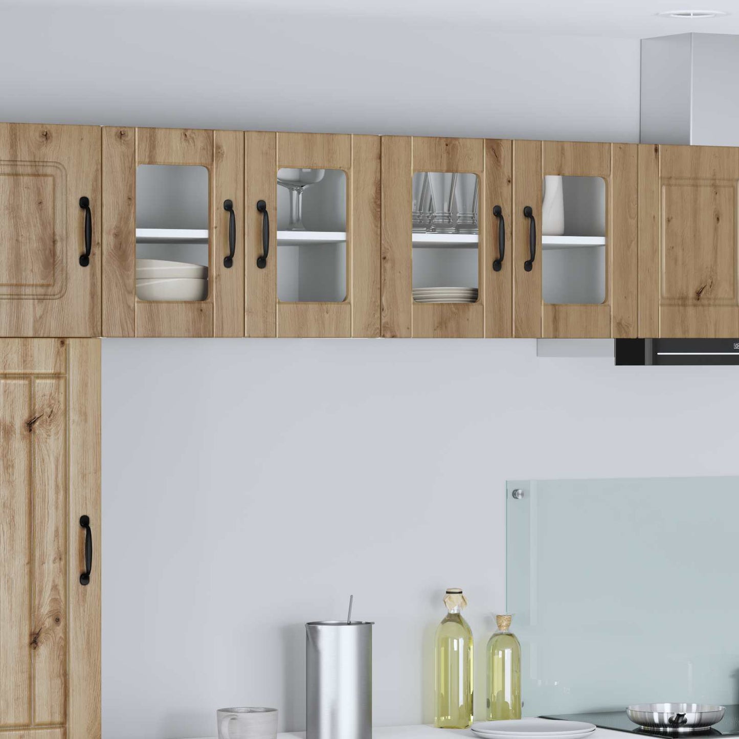 Küchenschrank 2 pcs Artisan-Eiche 60 x 31 x 40 cm Holzwerkstoff