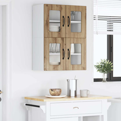 Küchenschrank 2 pcs Artisan-Eiche 60 x 31 x 40 cm Holzwerkstoff