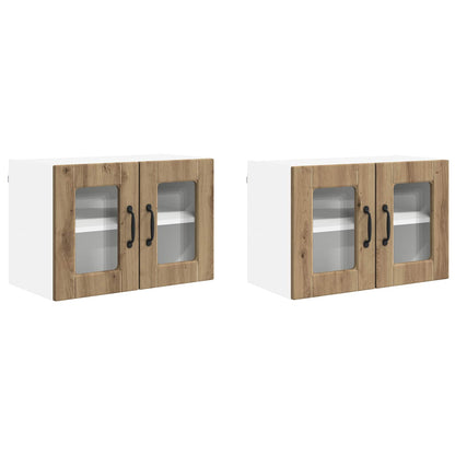 Küchenschrank 2 pcs Artisan-Eiche 60 x 31 x 40 cm Holzwerkstoff