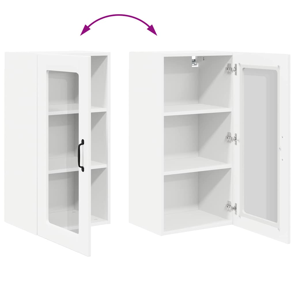 vidaXL Küchenschrank mit Regal Weiß 40 x 31 x 80 cm Holzwerkstoff