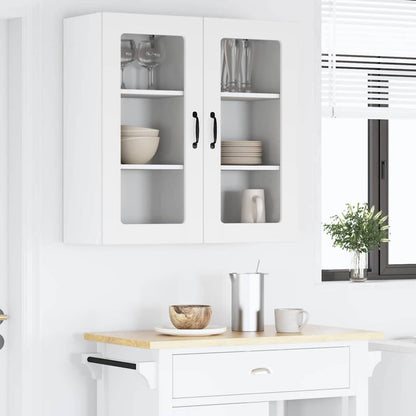 vidaXL Meuble de cuisine avec porte 2 pcs Blanc 40 x 31 x 80 cm Bois d'ingénierie