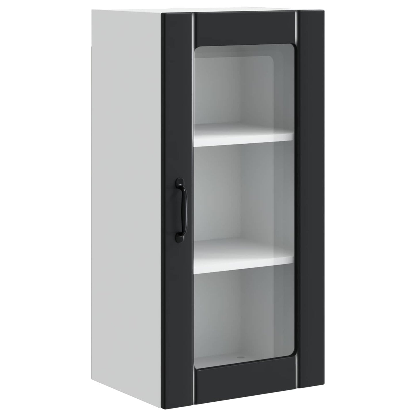 vidaXL Küchenschrank mit Regal Schwarz 40 x 31 x 80 cm Holzwerkstoff