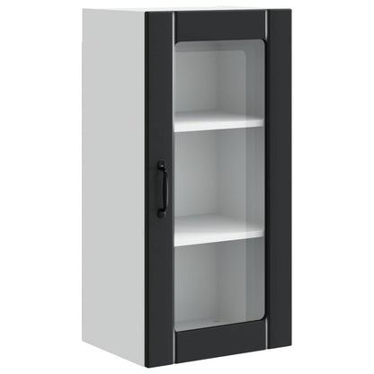 vidaXL Küchenschrank mit Regal Schwarz 40 x 31 x 80 cm Holzwerkstoff