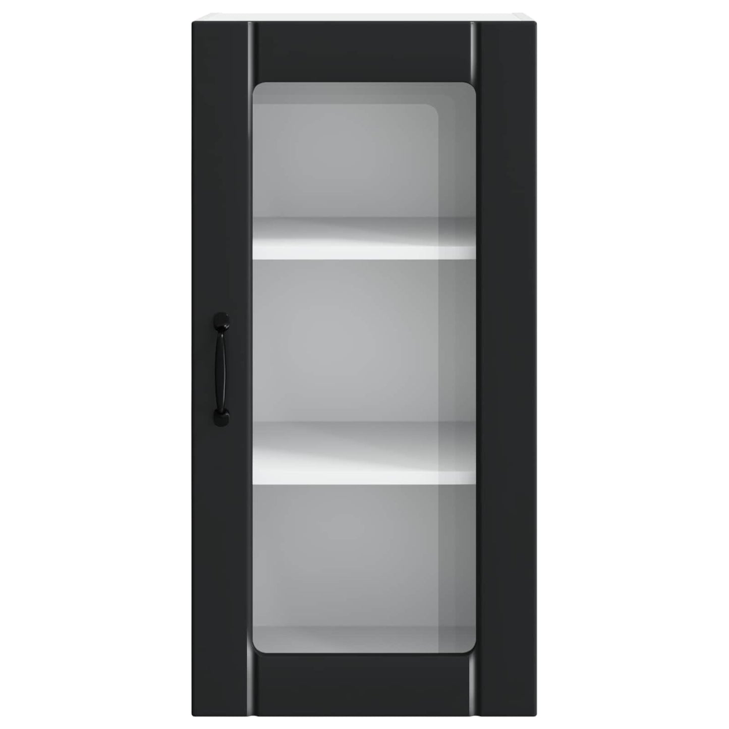 vidaXL Küchenschrank mit Regal Schwarz 40 x 31 x 80 cm Holzwerkstoff