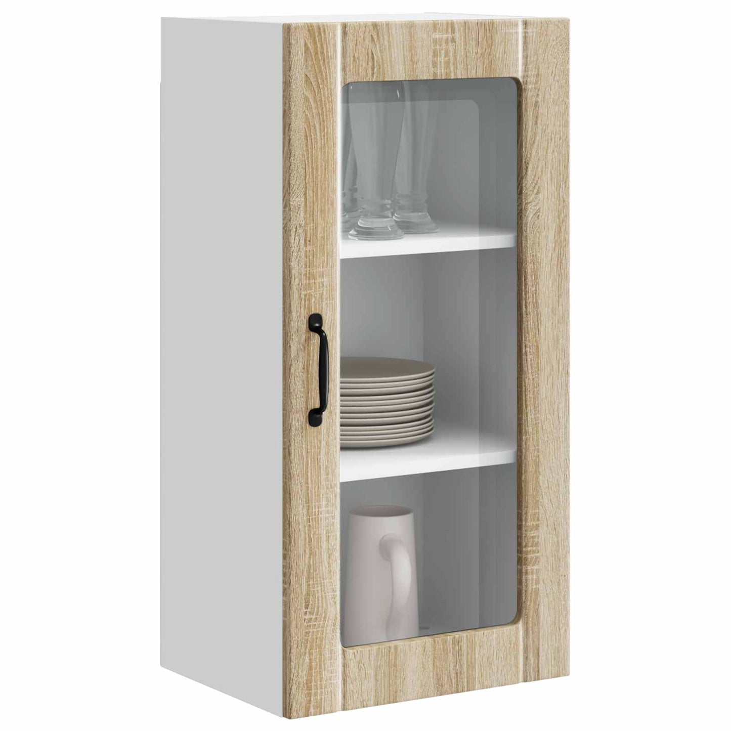 vidaXL Küchenschrank 2 pcs Sonoma-Eiche 40 x 31 x 80 cm Holzwerkstoff