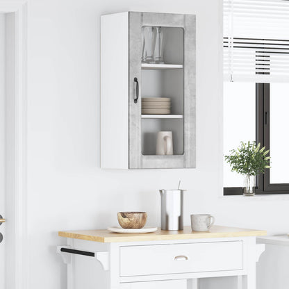 vidaXL Küchenschrank mit Tür Beton Grau 40 x 31 x 80 cm Holzwerkstoff