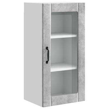 vidaXL Küchenschrank mit Tür Beton Grau 40 x 31 x 80 cm Holzwerkstoff