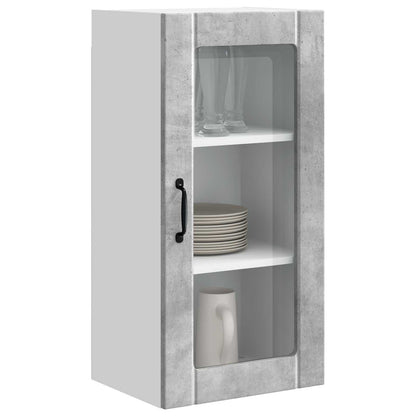 vidaXL Küchenschrank mit Tür Beton Grau 40 x 31 x 80 cm Holzwerkstoff