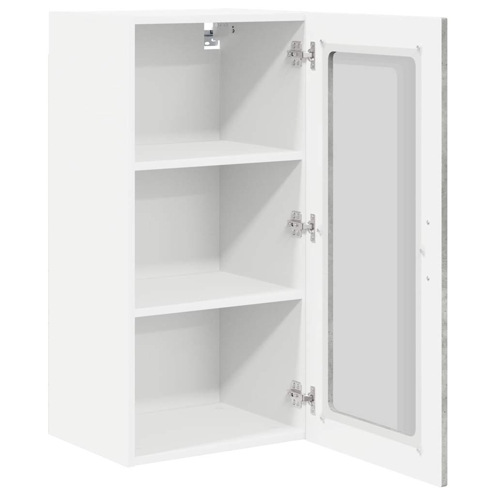 vidaXL Meuble de cuisine 2 pcs gris béton 40 x 31 x 80 cm bois d'ingénierie