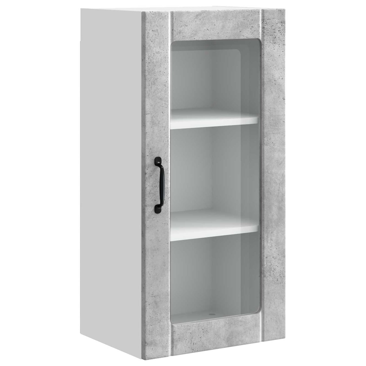 vidaXL Meuble de cuisine 2 pcs gris béton 40 x 31 x 80 cm bois d'ingénierie
