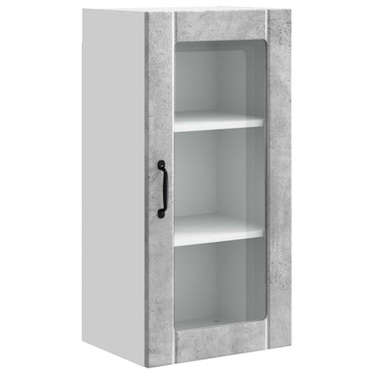 vidaXL Meuble de cuisine 2 pcs gris béton 40 x 31 x 80 cm bois d'ingénierie