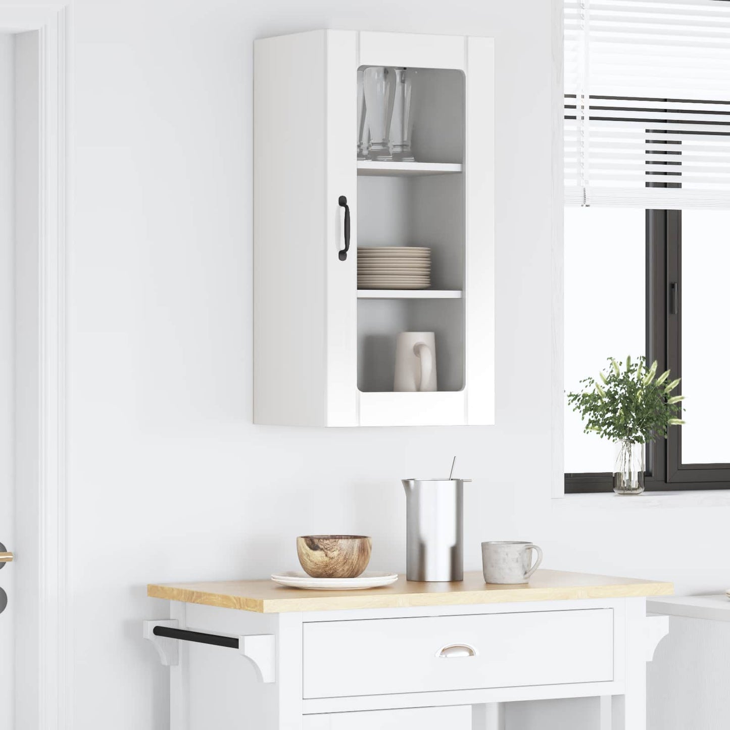 vidaXL Küchenschrank Hochglanz Weiß 40 x 31 x 80 cm Holzwerkstoff