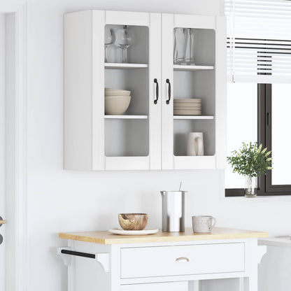 Meuble de cuisine avec étagère vidaXL 2 pcs Blanc brillant 40 x 31 x 80 cm