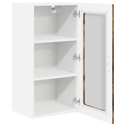 vidaXL Küchenschrank mit Regal 2 pcs Geräucherte Eiche 40 x 31 x 80 cm