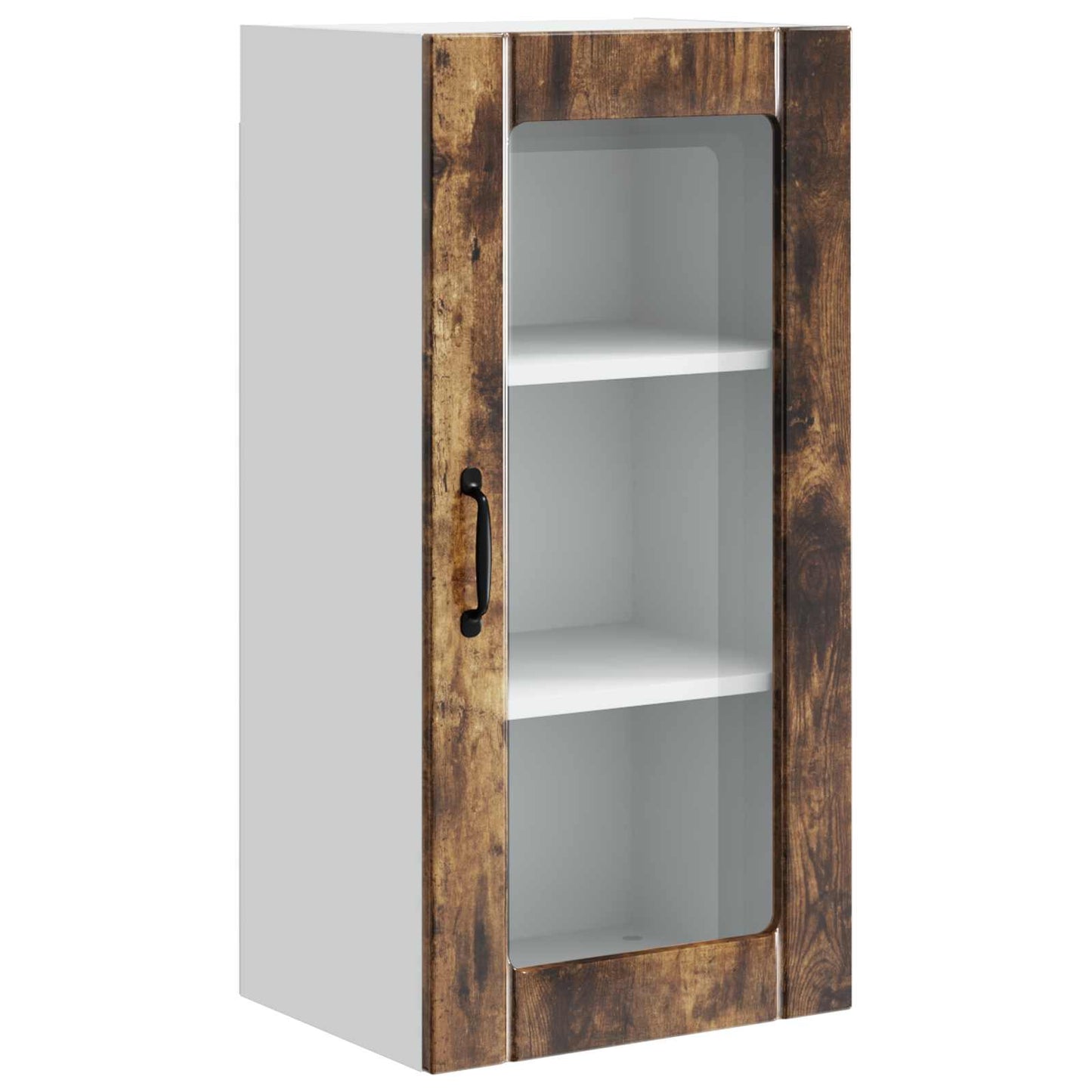 vidaXL Küchenschrank mit Regal 2 pcs Geräucherte Eiche 40 x 31 x 80 cm