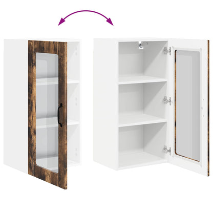 vidaXL Küchenschrank mit Regal 2 pcs Geräucherte Eiche 40 x 31 x 80 cm