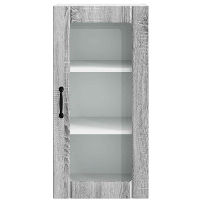 vidaXL Meuble de cuisine 2 pcs Sonoma gris 40 x 31 x 80 cm Bois d'ingénierie