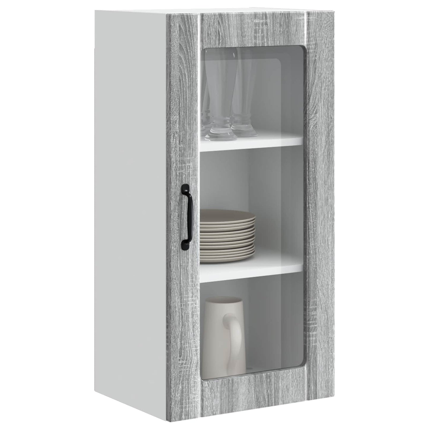 vidaXL Meuble de cuisine 2 pcs Sonoma gris 40 x 31 x 80 cm Bois d'ingénierie