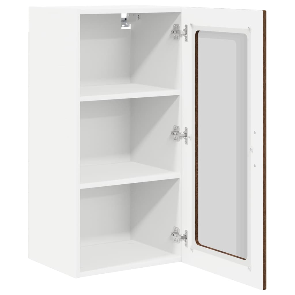 vidaXL Küchenschrank mit Tür 2 pcs Braun Eichen-Optik 40 x 31 x 80 cm