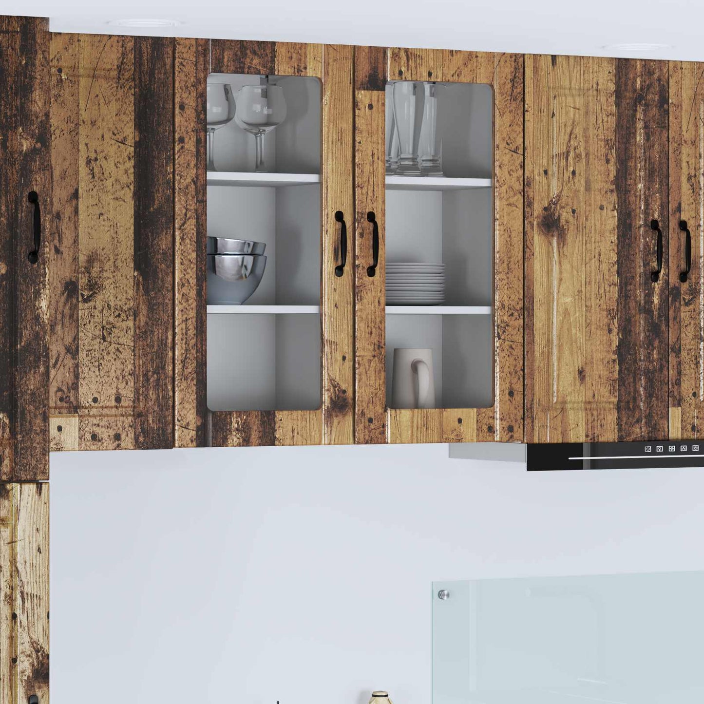 vidaXL Küchenschrank mit Regal Altholz 40 x 31 x 80 cm Holzwerkstoff