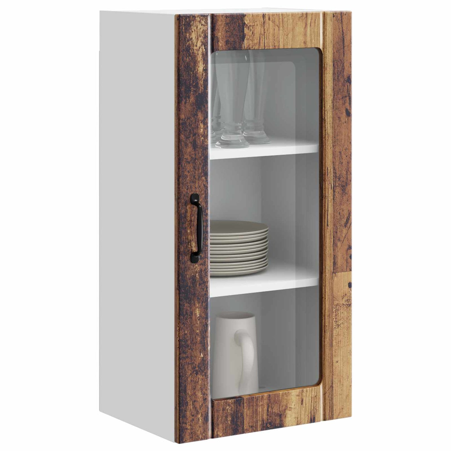 vidaXL Küchenschrank mit Regal Altholz 40 x 31 x 80 cm Holzwerkstoff