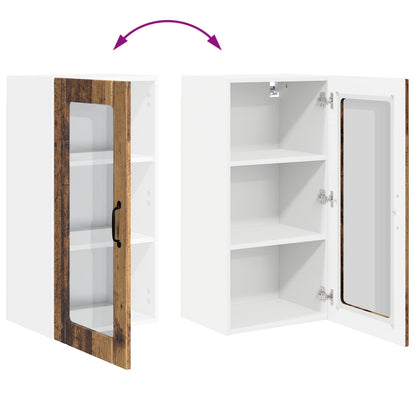 vidaXL Küchenschrank 2 pcs Altholz 40 x 31 x 80 cm Holzwerkstoff