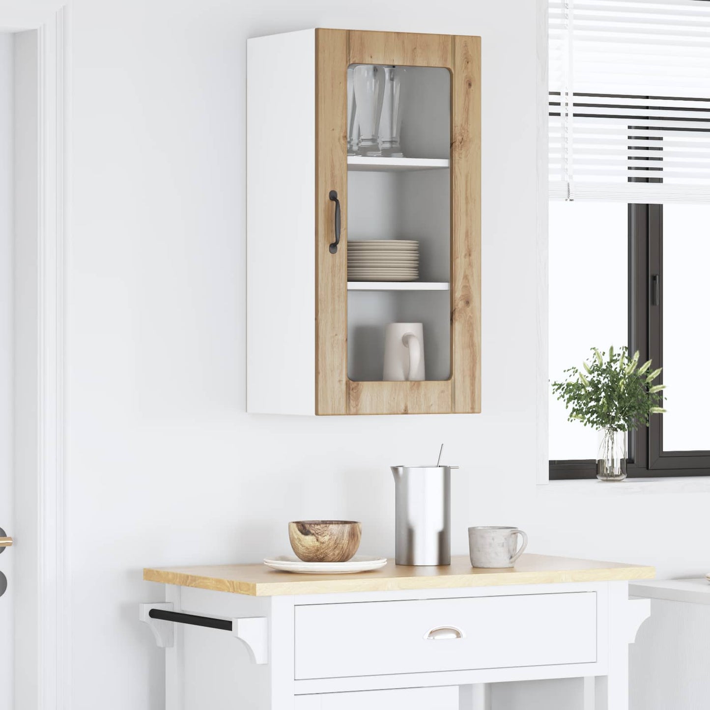 vidaXL Küchenschrank Artisan-Eiche 40 x 31 x 80 cm Holzwerkstoff