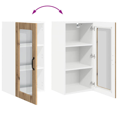 vidaXL Küchenschrank 2 pcs Artisan-Eiche 40 x 31 x 80 cm Holzwerkstoff