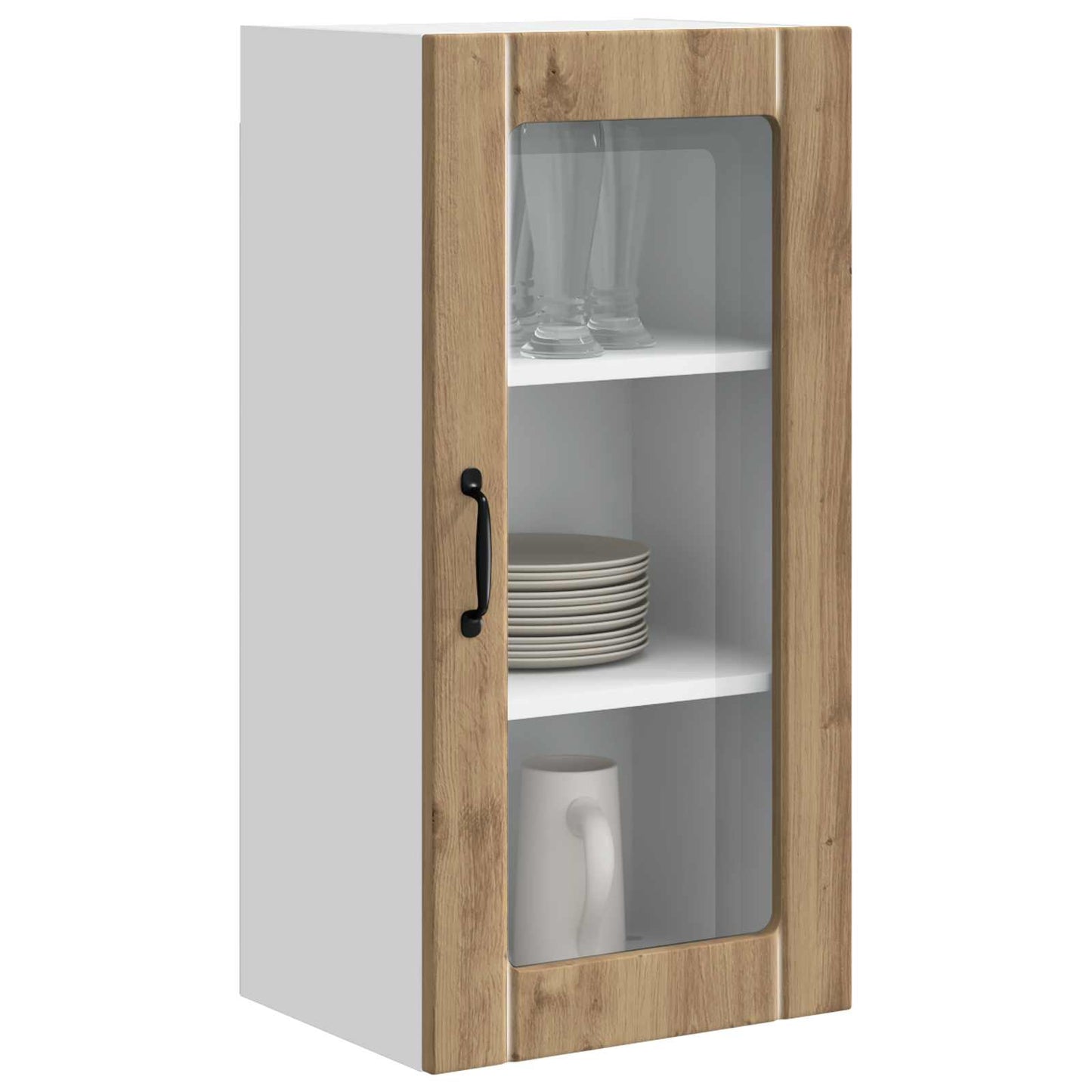 vidaXL Küchenschrank 2 pcs Artisan-Eiche 40 x 31 x 80 cm Holzwerkstoff