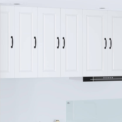vidaXL Küchenschrank mit Tür 2 pcs Weiß 30 x 31 x 80 cm Holzwerkstoff