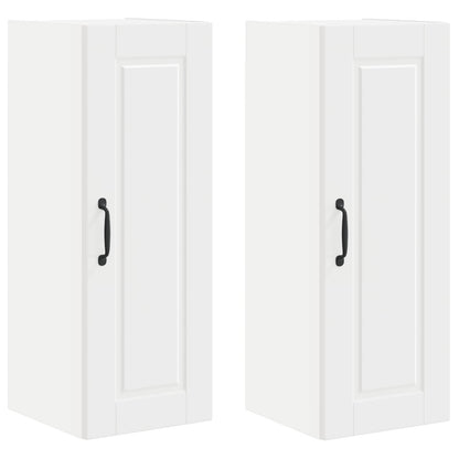 vidaXL Küchenschrank mit Tür 2 pcs Weiß 30 x 31 x 80 cm Holzwerkstoff