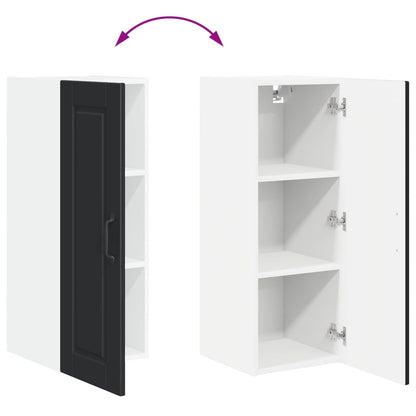 vidaXL Küchenschrank mit Regal Schwarz 30 x 31 x 80 cm Holzwerkstoff