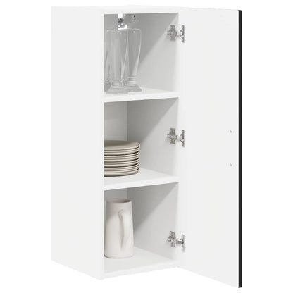 vidaXL Küchenschrank mit Regal Schwarz 30 x 31 x 80 cm Holzwerkstoff