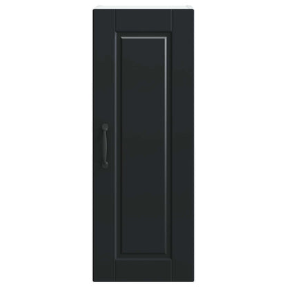 vidaXL Küchenschrank 2 pcs Schwarz 30 x 31 x 80 cm Holzwerkstoff