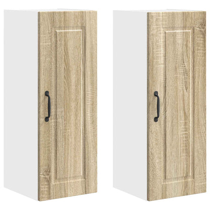 vidaXL Küchenschrank 2 pcs Sonoma-Eiche 30 x 31 x 80 cm Holzwerkstoff