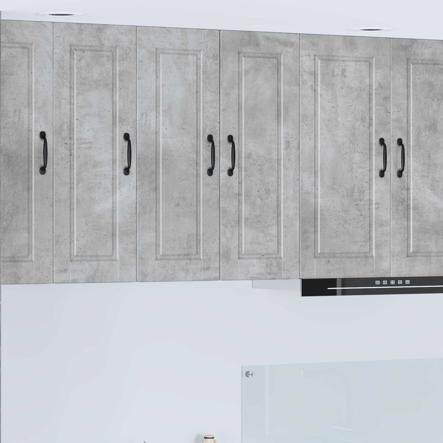 vidaXL Küchenschrank mit Tür Beton Grau 30 x 31 x 80 cm Holzwerkstoff
