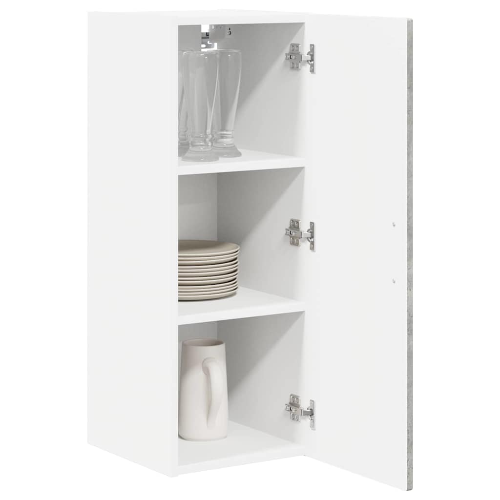 vidaXL Küchenschrank mit Tür Beton Grau 30 x 31 x 80 cm Holzwerkstoff