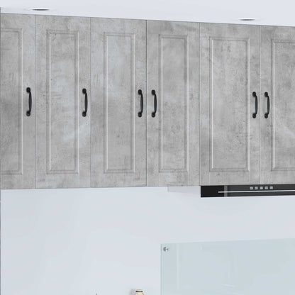 vidaXL Küchenschrank 2 pcs Beton Grau 30 x 31 x 80 cm Holzwerkstoff