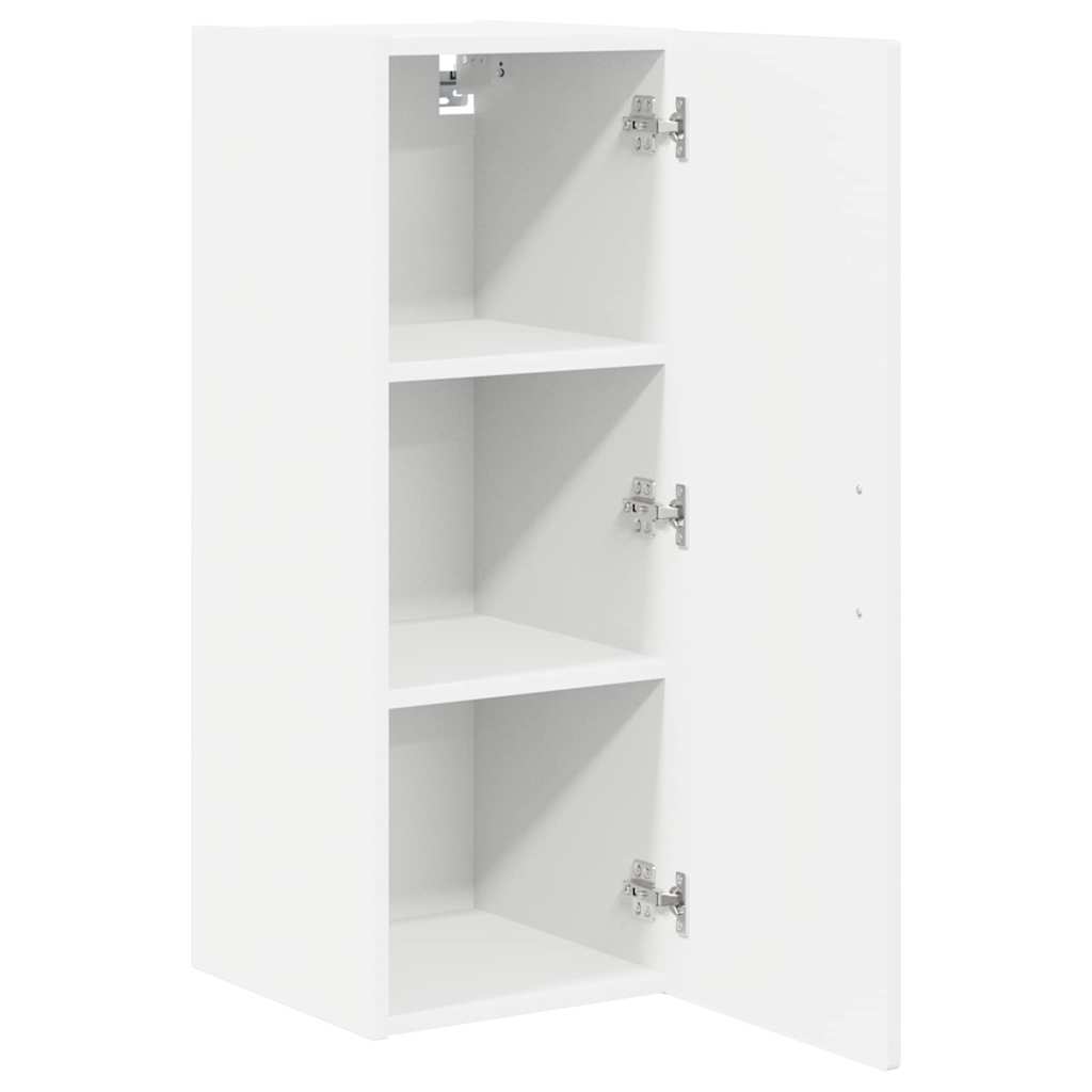 vidaXL Küchenschrank mit Regal 2 pcs Hochglanz Weiß 30 x 31 x 80 cm