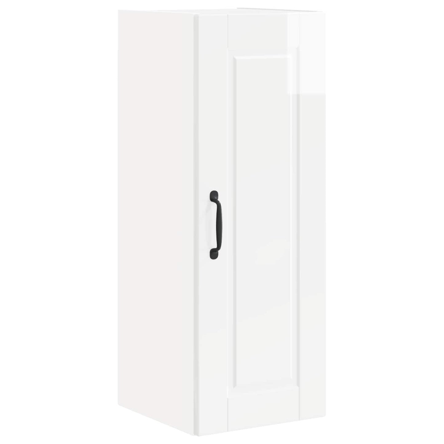 vidaXL Küchenschrank mit Regal 2 pcs Hochglanz Weiß 30 x 31 x 80 cm