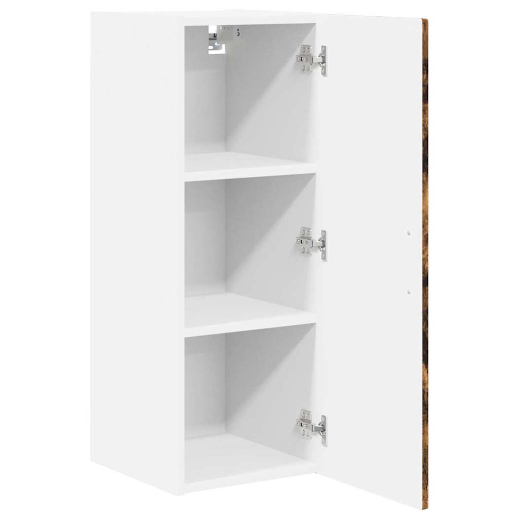 vidaXL Küchenschrank mit Regal 2 pcs Geräucherte Eiche 30 x 31 x 80 cm